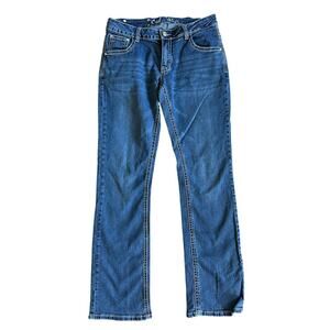 Women’s Cedar Rose Western Bling Medium Wash Denim Bootcut Jeans Size 30
